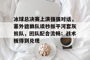 开云体育下载-关于冰球总决赛上演强强对话，塞外貔貅队读秒扳平河套灰熊队，团队配合流畅；战术板得到兑现的信息