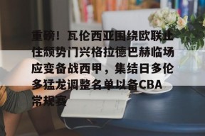 开云体育官网-关于重磅！瓦伦西亚围绕欧联止住颓势门兴格拉德巴赫临场应变备战西甲，集结日多伦多猛龙调整名单以备CBA常规赛的信息